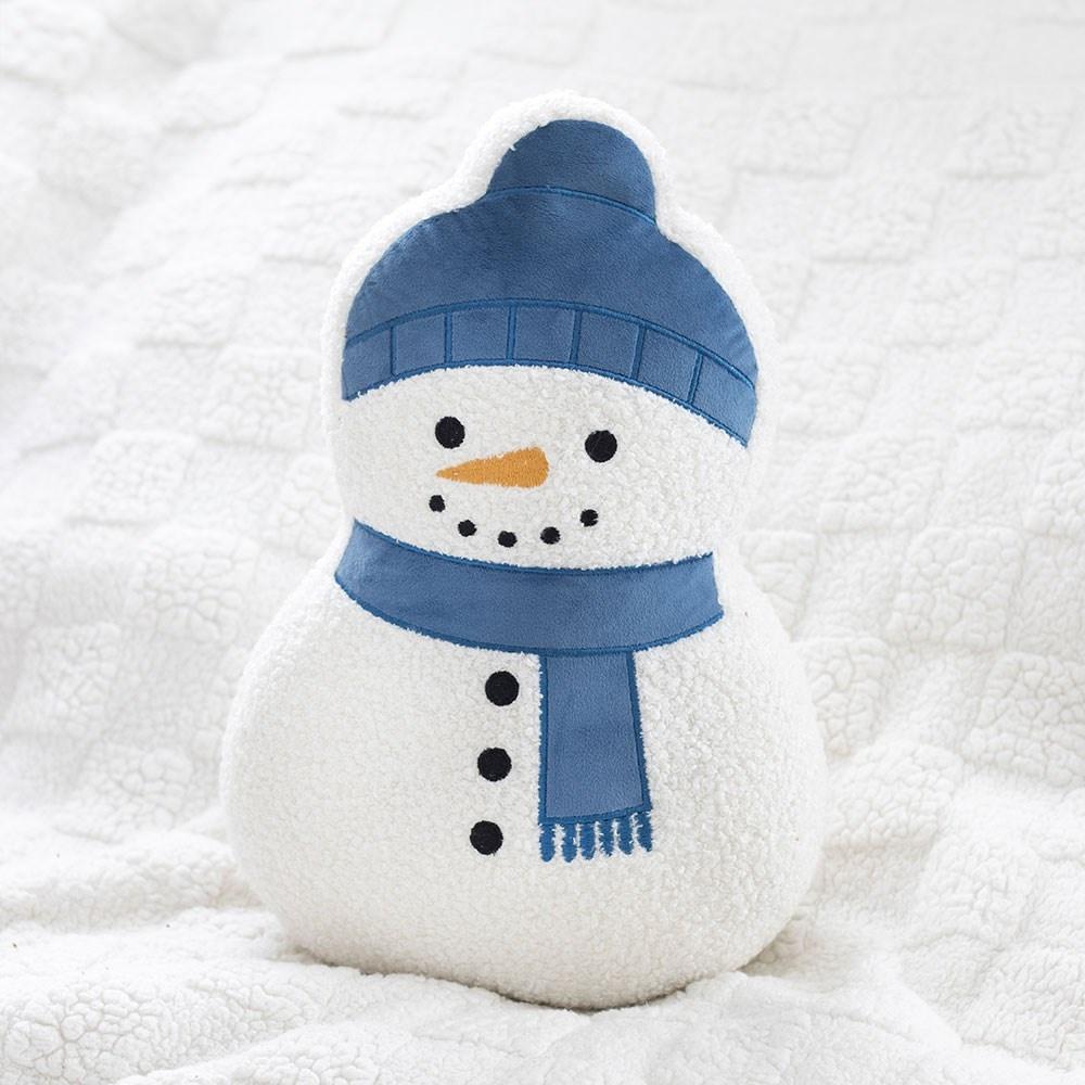 Something Different - Snowman Shaped Boucle Cushion - Multicolours